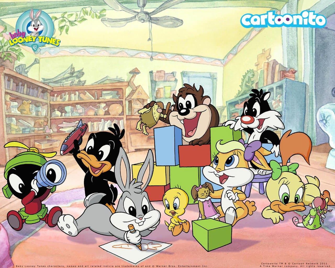 Baby Looney Tunes brincando juntos